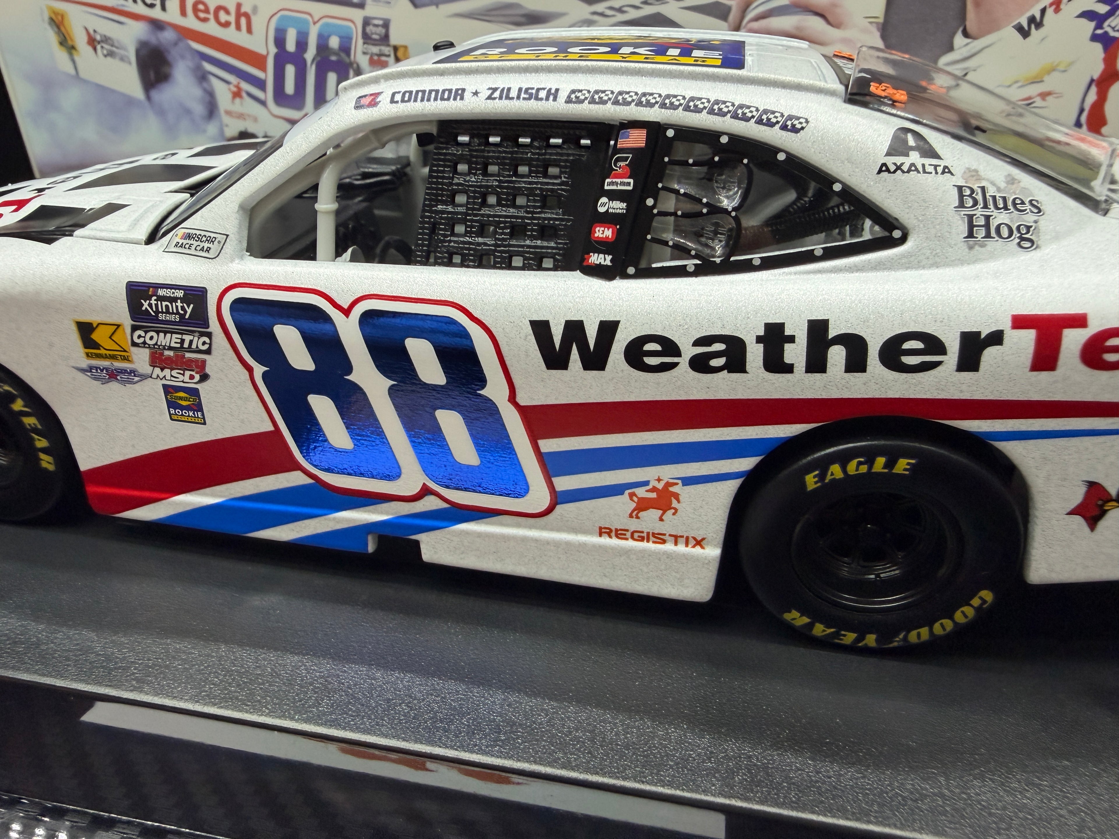 2025 Connor Zilisch 1:24 Weathertech Rookie of the Year AUTOGRAPHED Galaxy Diecast