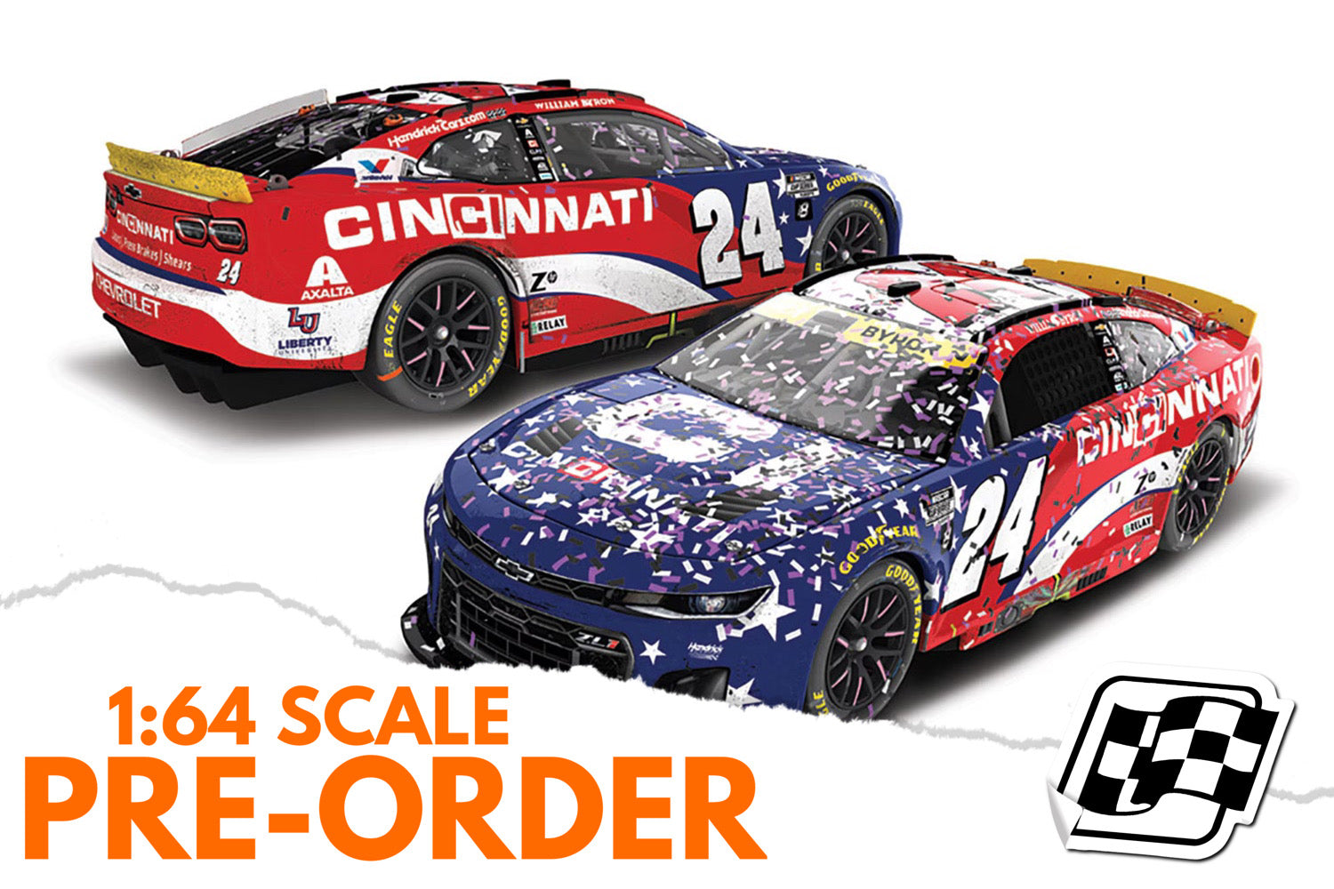 2025 William Byron 1:64 Cincinnati Martinsville Race Win Diecast