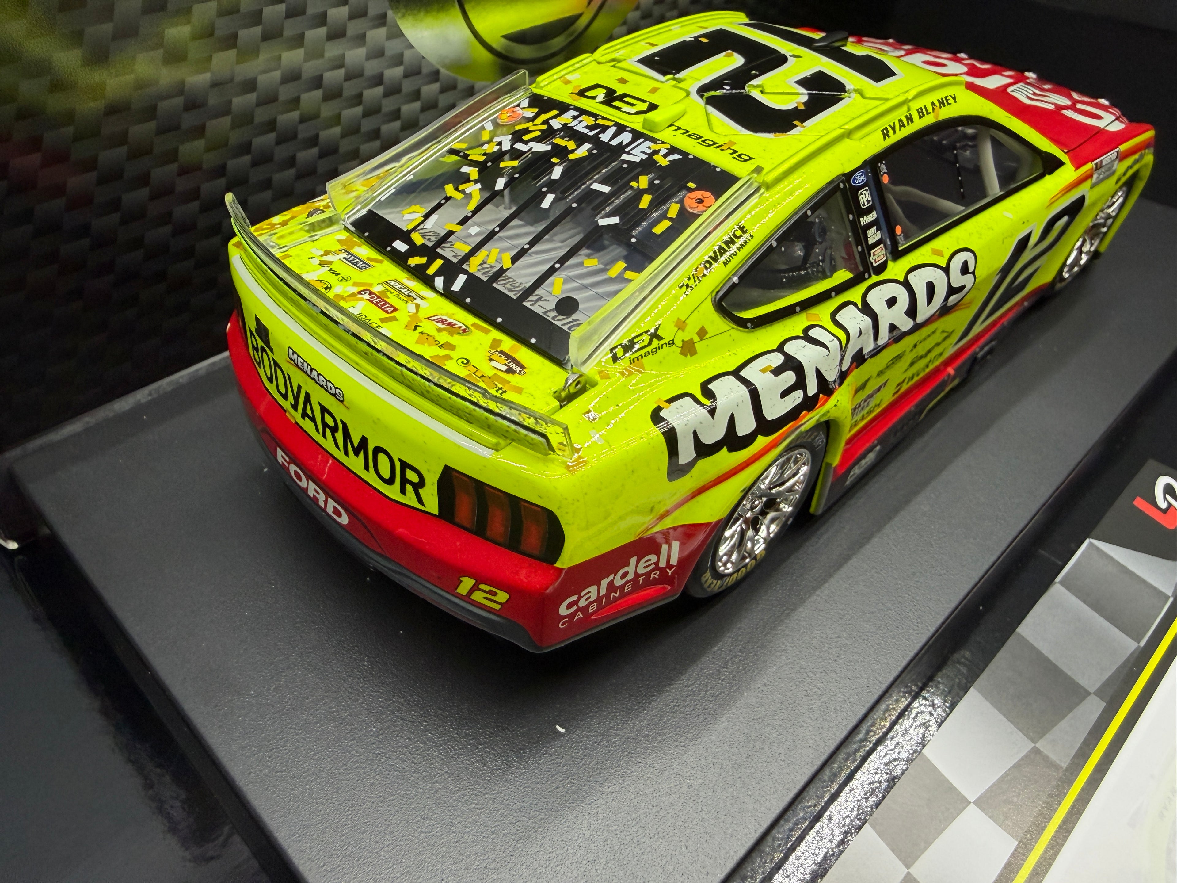 2025 Ryan Blaney 1:24 Menards / Cardell Cabinetry Nashville Race Win Diecast