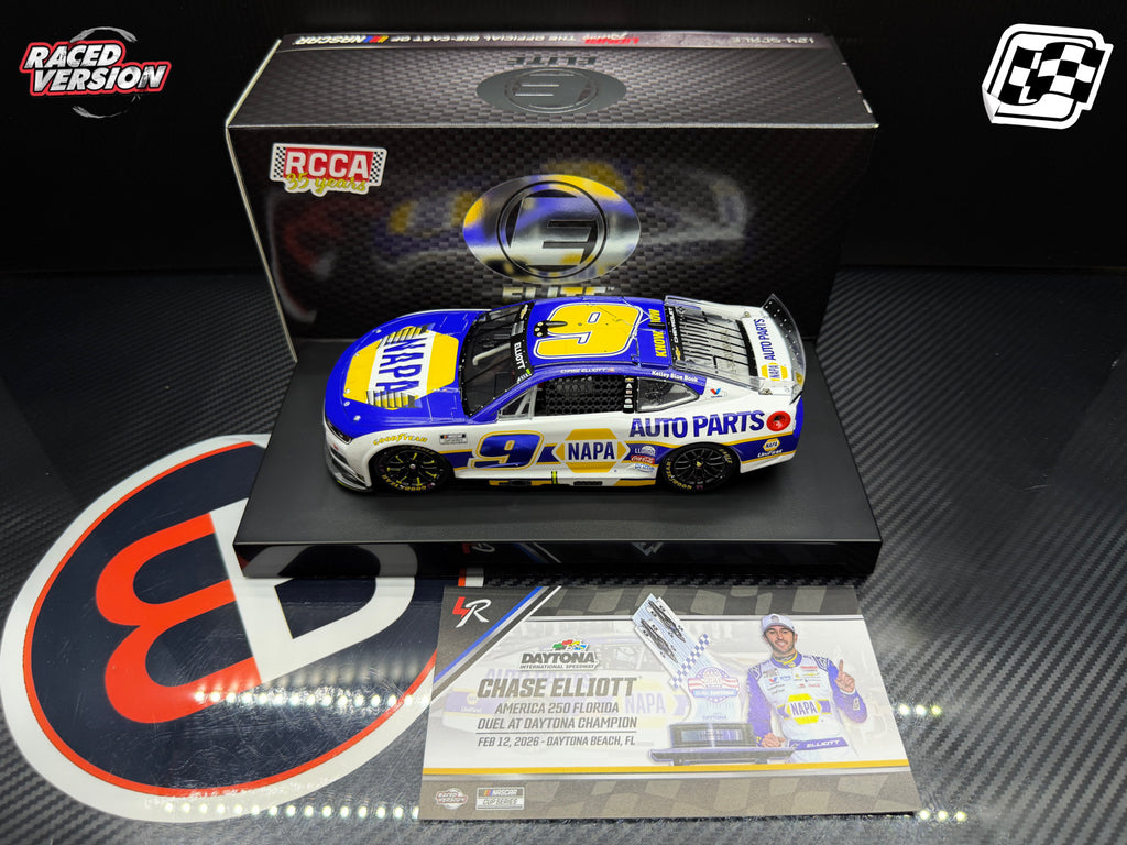 2026 Chase Elliott 1:24 NAPA Daytona Duel Race Win ELITE Diecast