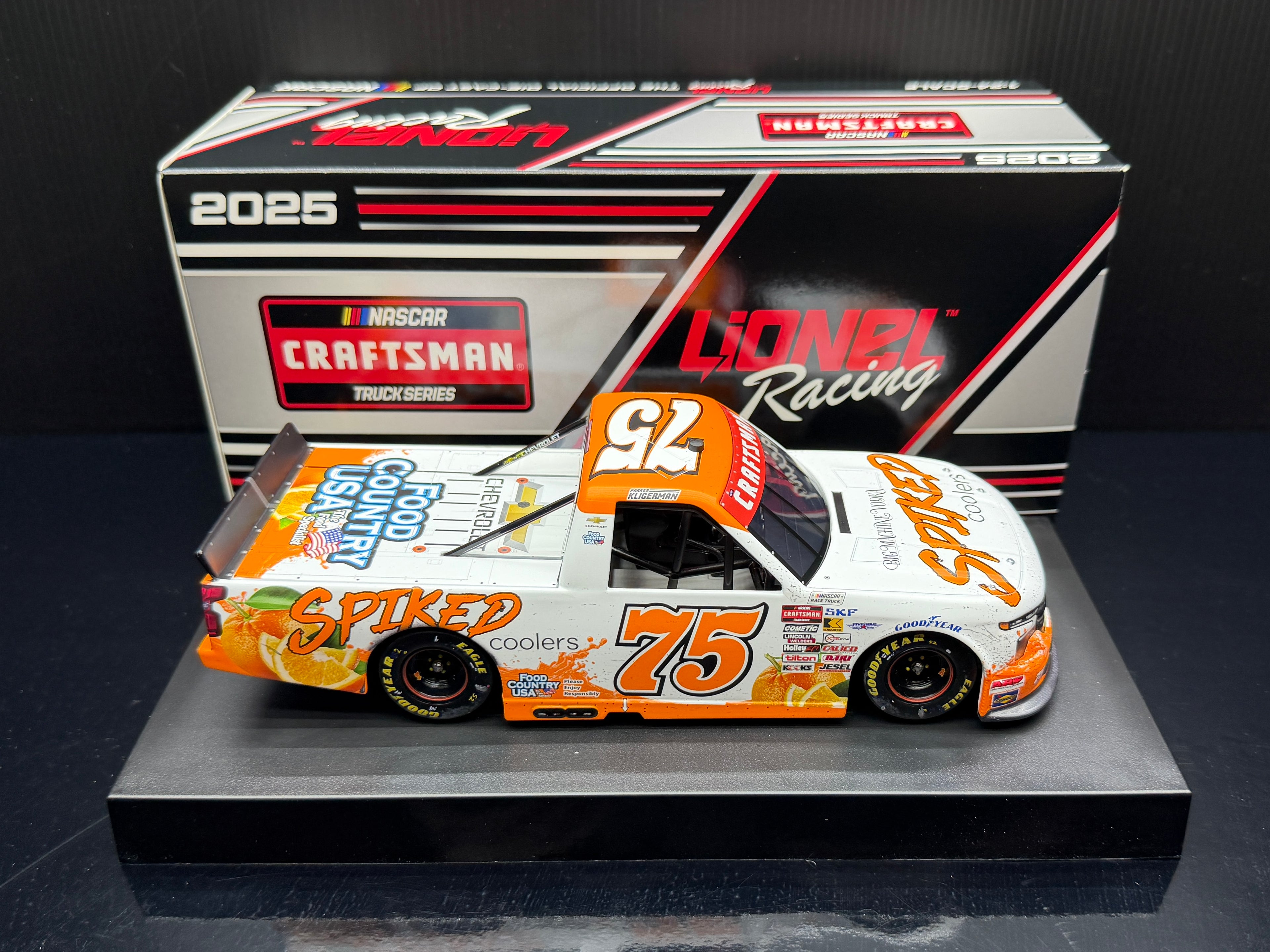 2025 Parker Kligerman 1:24 Spiked Coolers Daytona Raced Version “Win” Diecast
