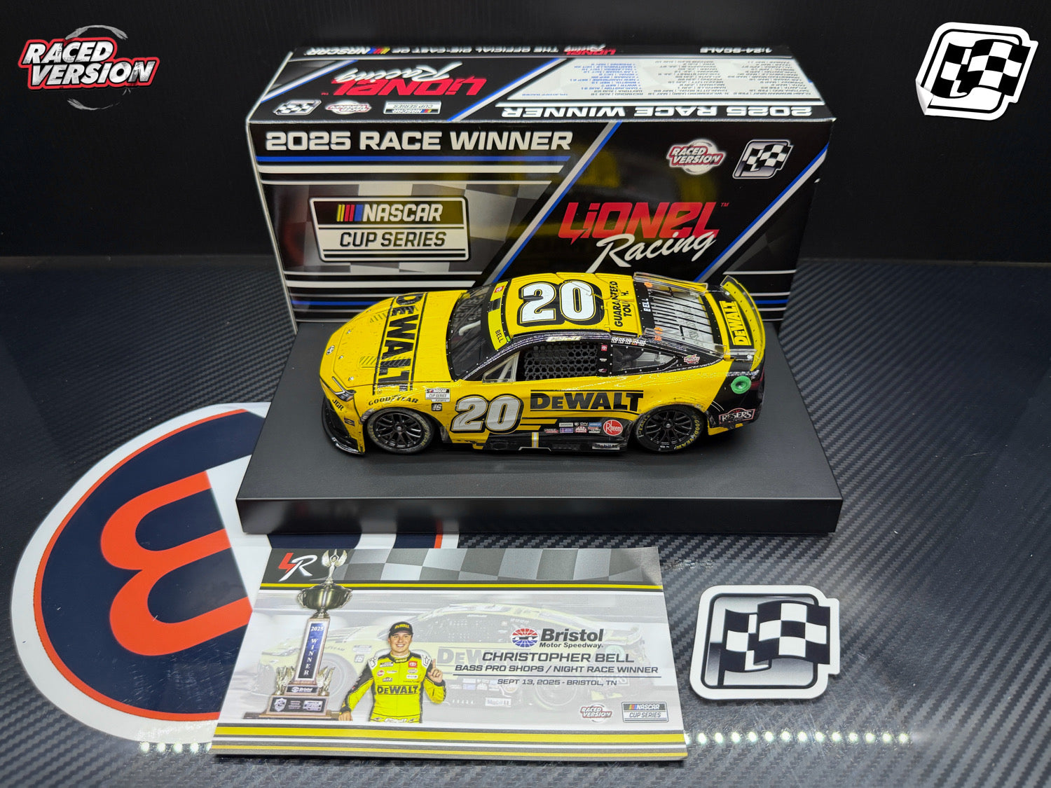 2025 Christopher Bell 1:24 DeWalt Bristol Race Win Diecast
