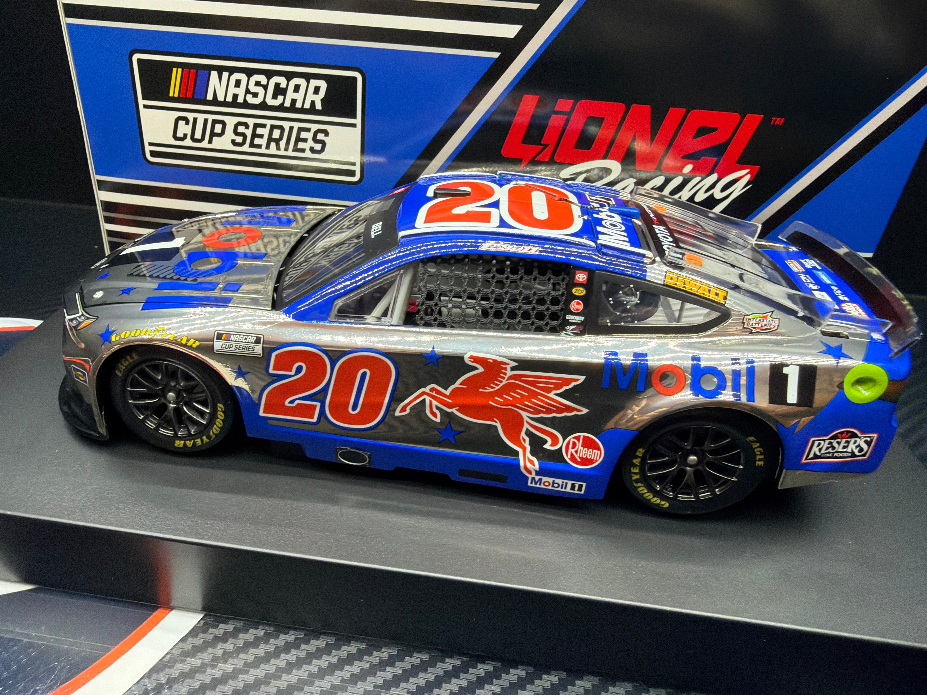 2026 Christopher Bell 1:24 Mobil 1 COLOR CHROME NASCAR Diecast