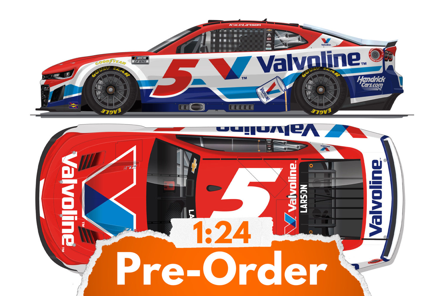 2026 Kyle Larson 1:24 Valvoline Diecast