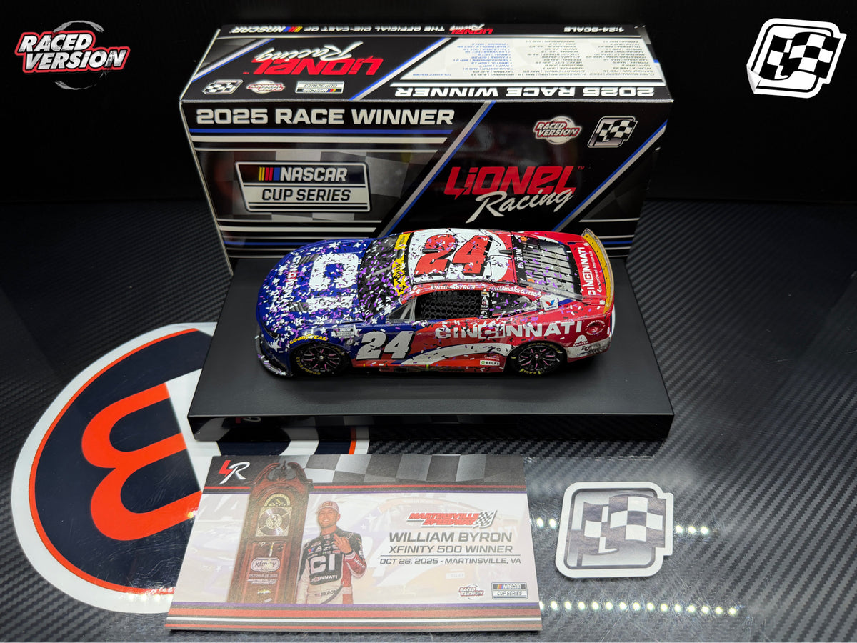 2025 William Byron 1:24 Cincinnati Martinsville Race Win Diecast
