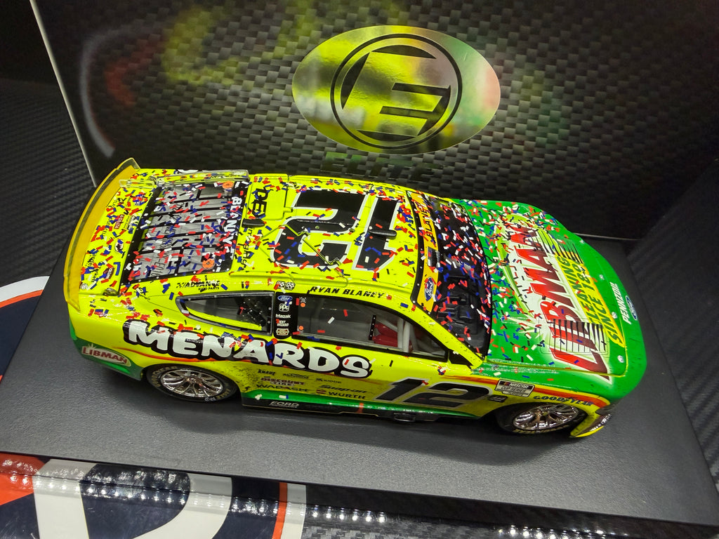 2025 Ryan Blaney 1:24 Menards / Libman New Hampshire Race Win ELITE Diecast
