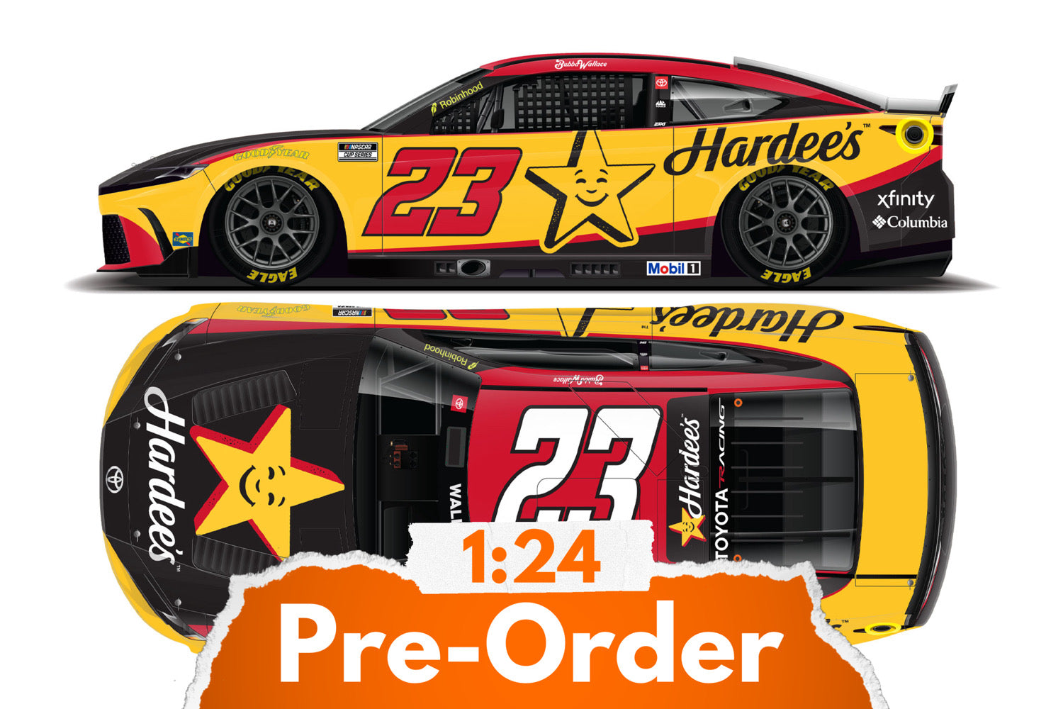 2026 Bubba Wallace 1:24 Hardee’s Diecast