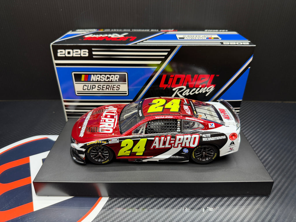 2026 William Byron 1:24 All-Pro COLOR CHROME Diecast