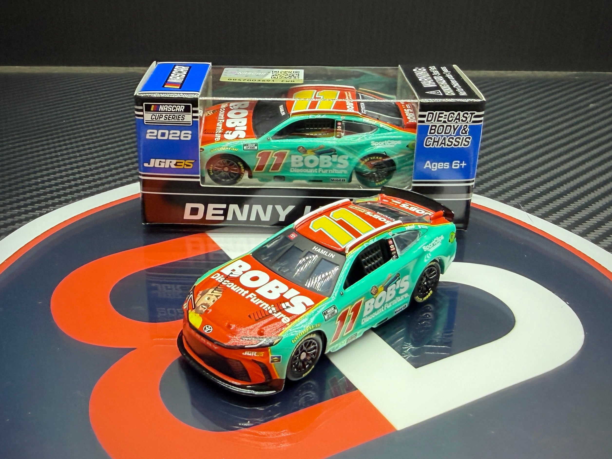 2026 Denny Hamlin 1:64 Bob’s Discount Furniture Diecast