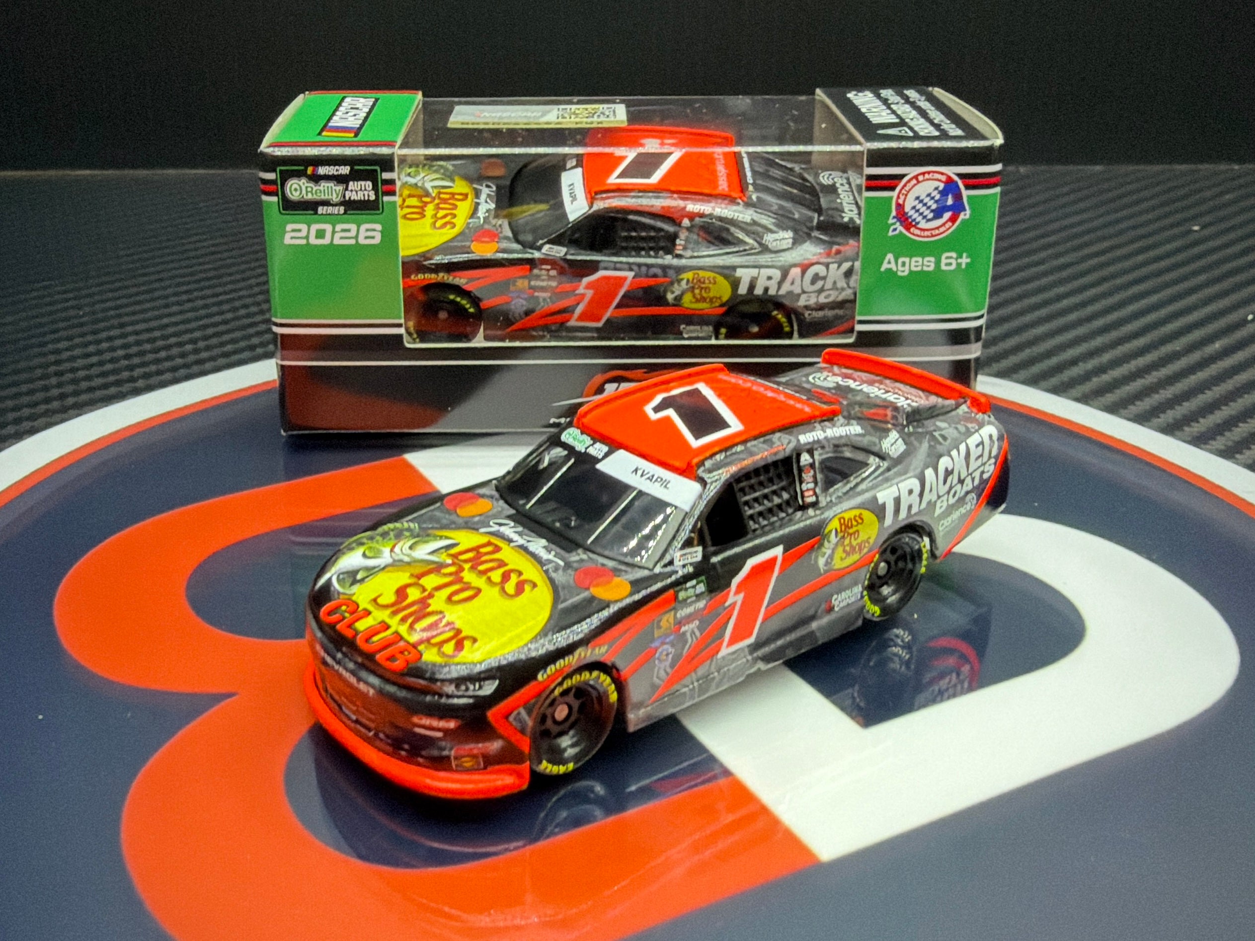 2026 Carson Kvapil 1:64 Bass Pro Shops NASCAR Diecast