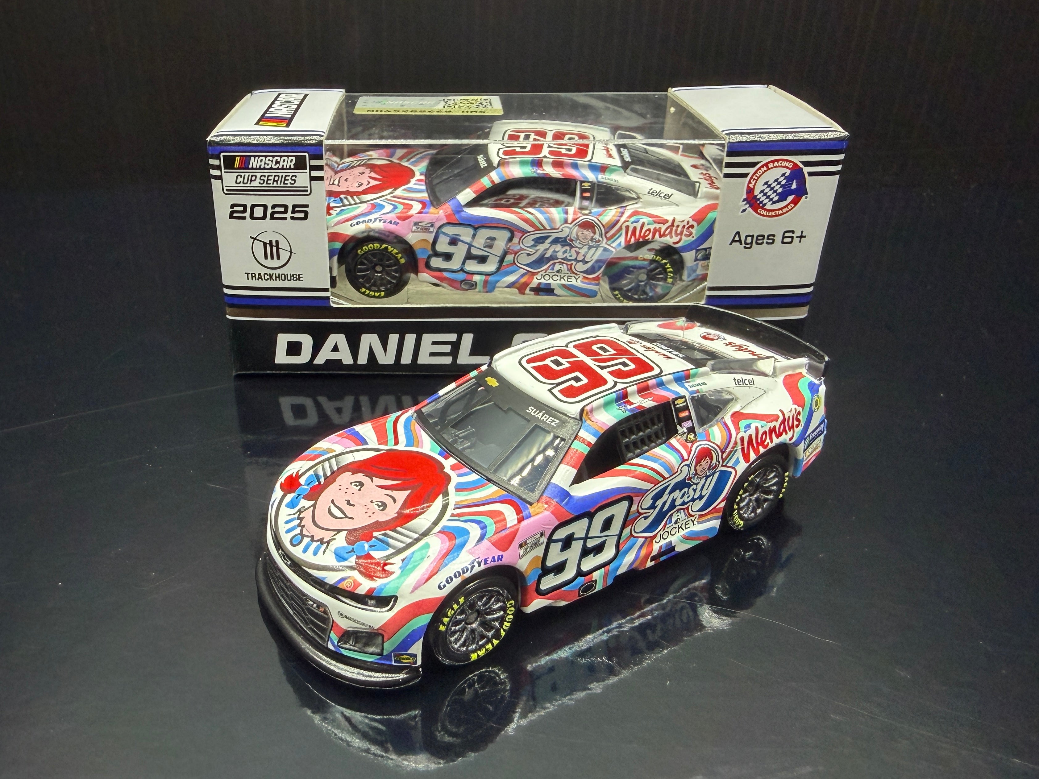 2025 Daniel Suarez 1:64 Wendy’s Frosty Diecast