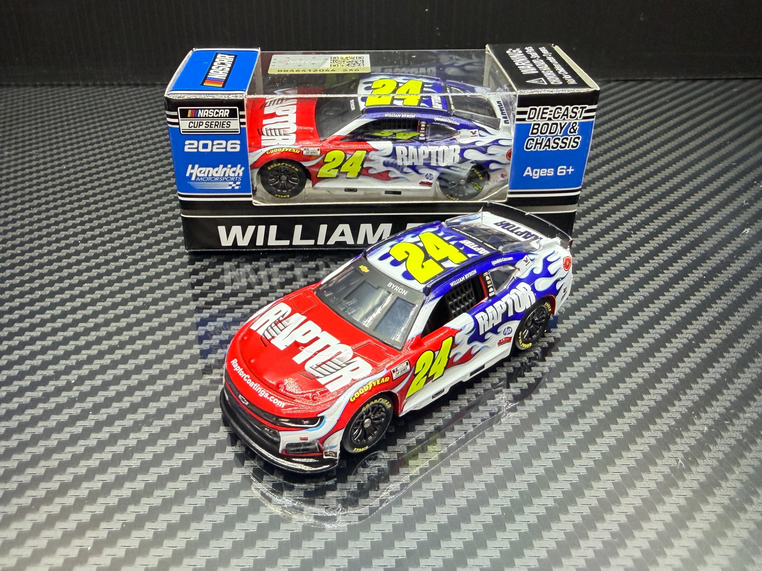 2026 William Byron 1:64 Raptor Diecast