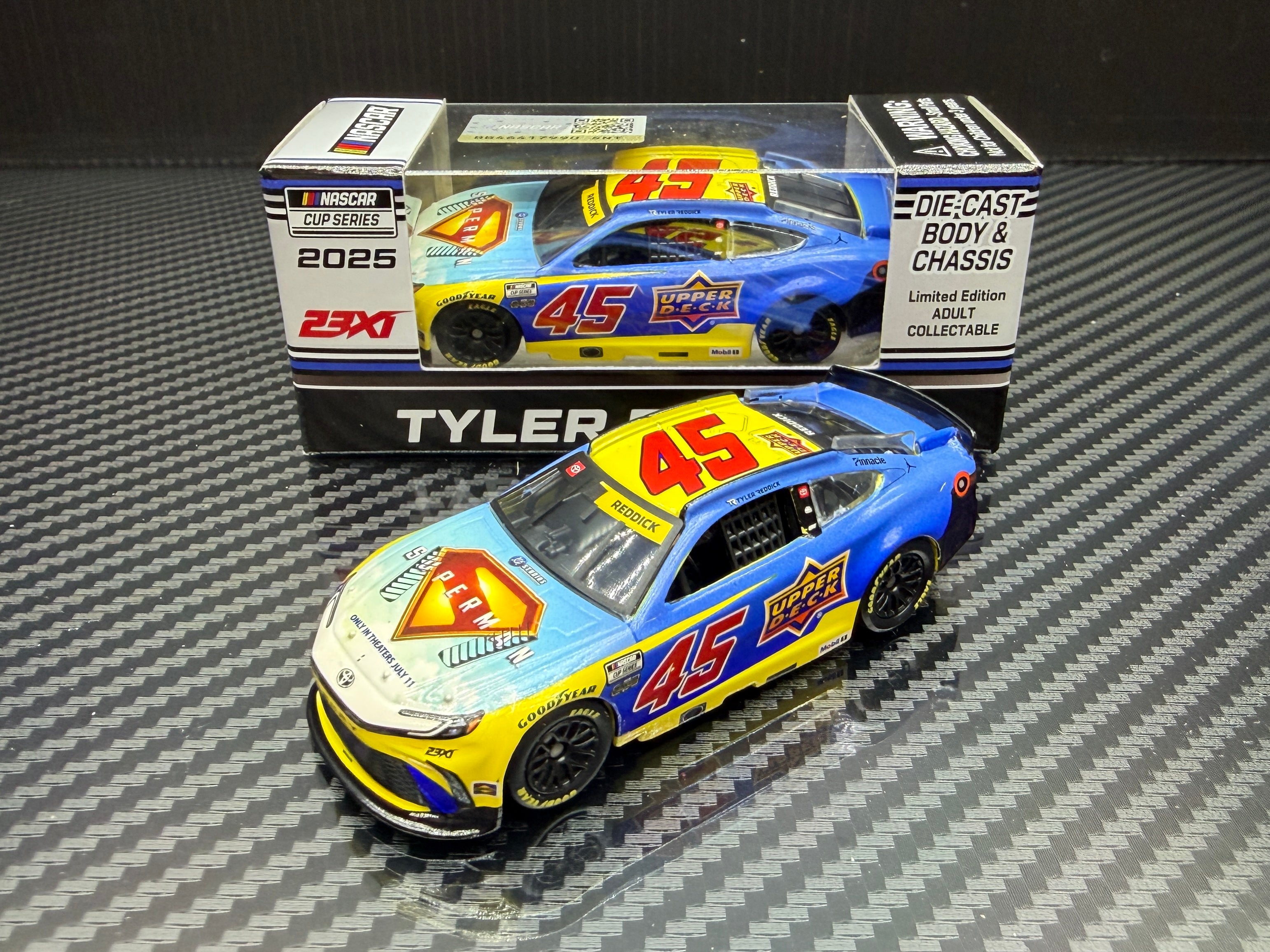 2025 Tyler Reddick 1:64 Upper Deck / Superman Diecast
