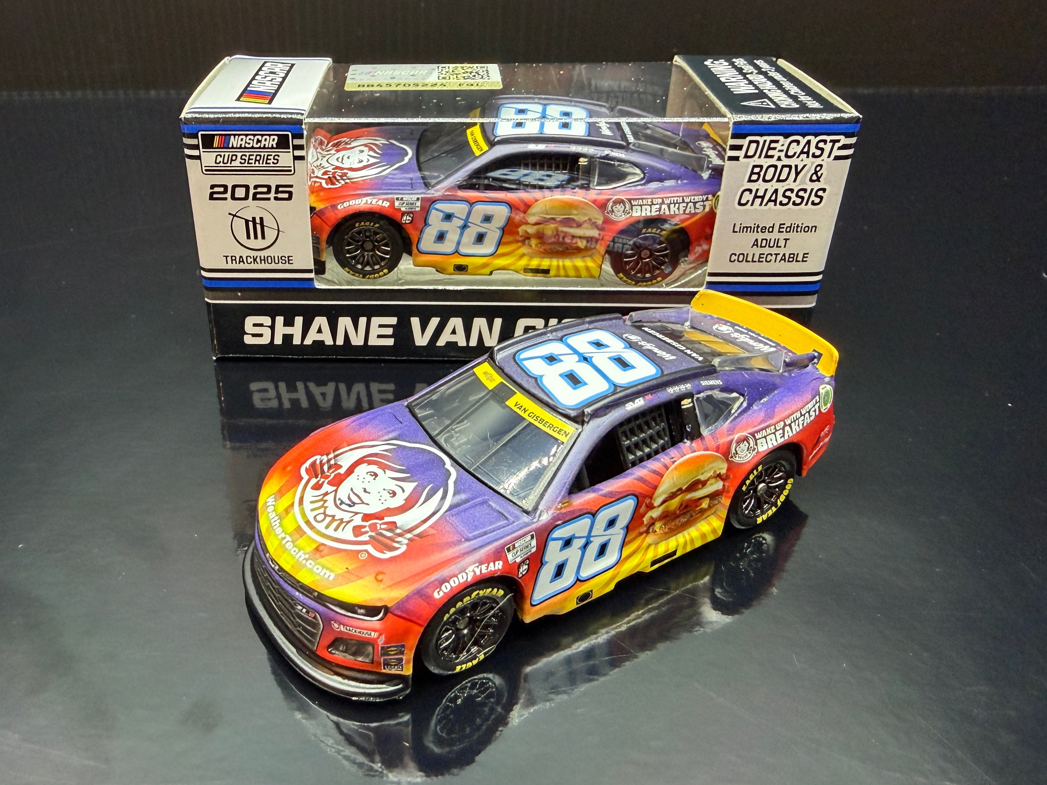 2025 Shane van Gisbergen 1:64 Wendy’s Breakfast Baconator Diecast