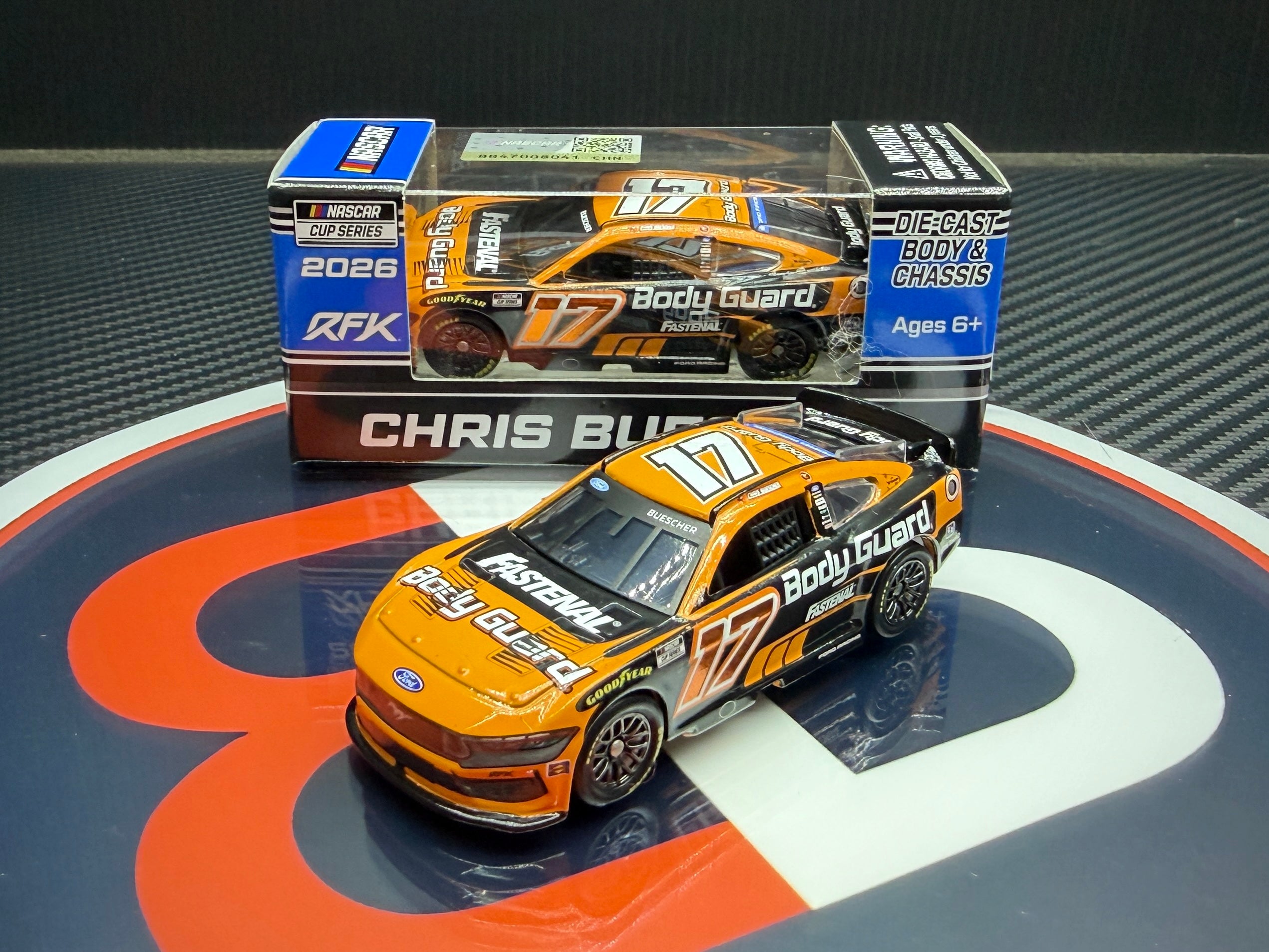 2026 Chris Buescher 1:64 Body Guard Diecast
