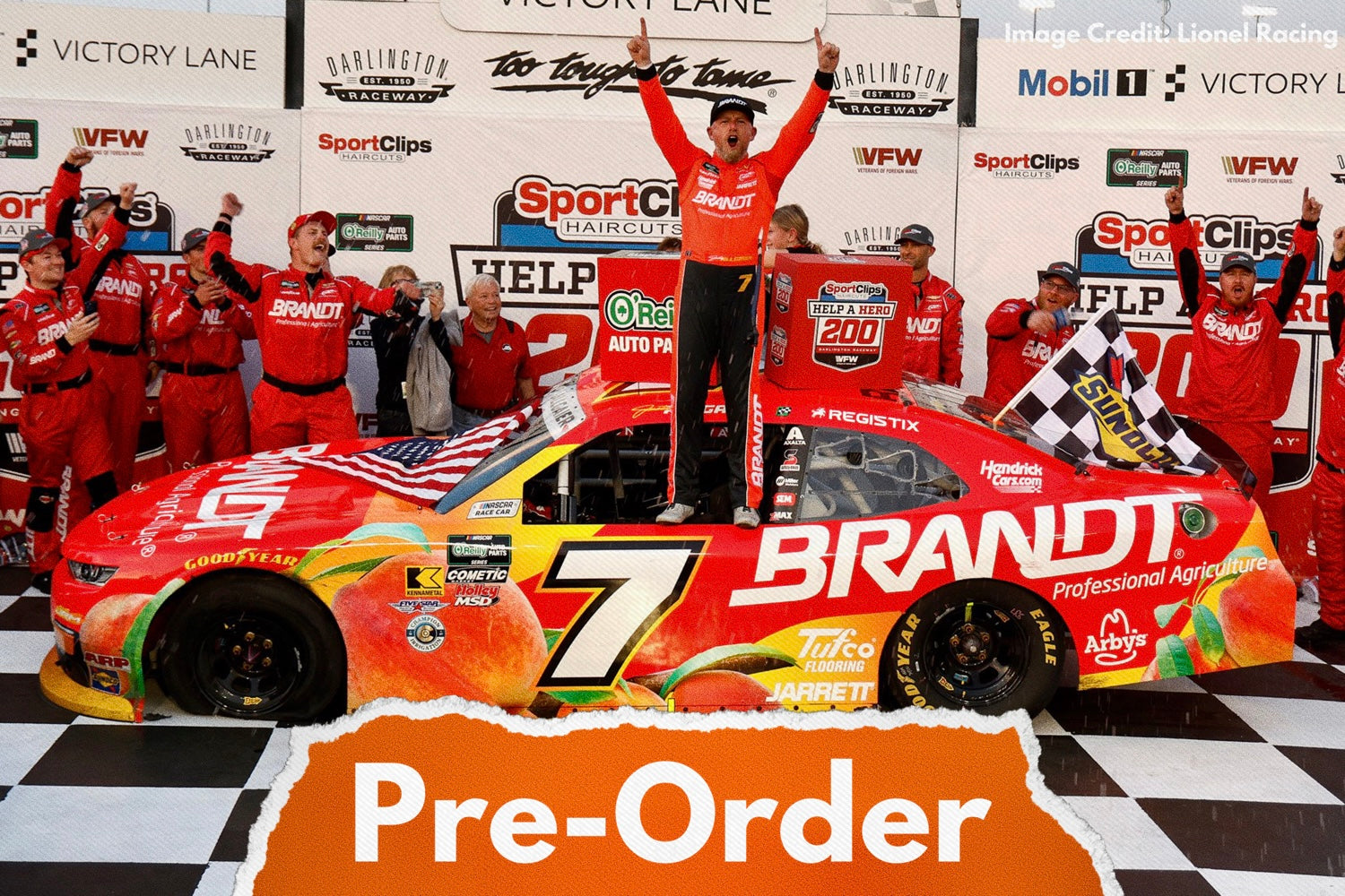 2026 Justin Allgaier 1:24 Brandt Darlington Race Win Diecast