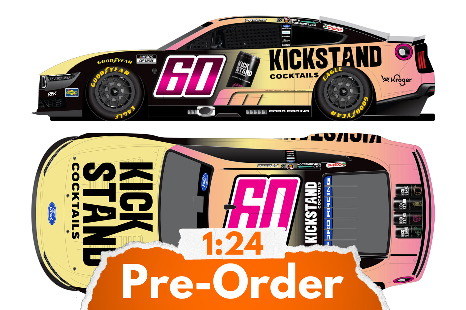 2026 Ryan Preece 1:24 Kickstand Cocktails Diecast