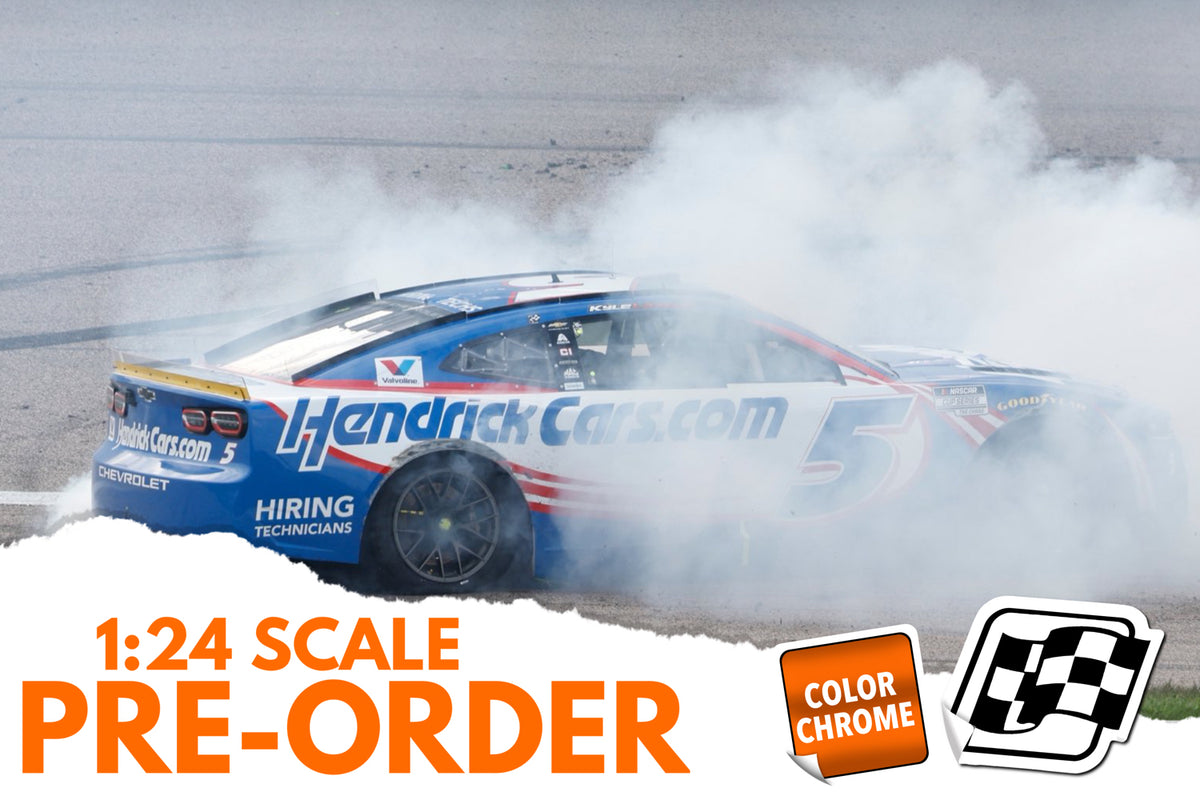 2026 Kyle Larson 1:24 HendrickCars.com Kansas Race Win COLOR CHROME Diecast