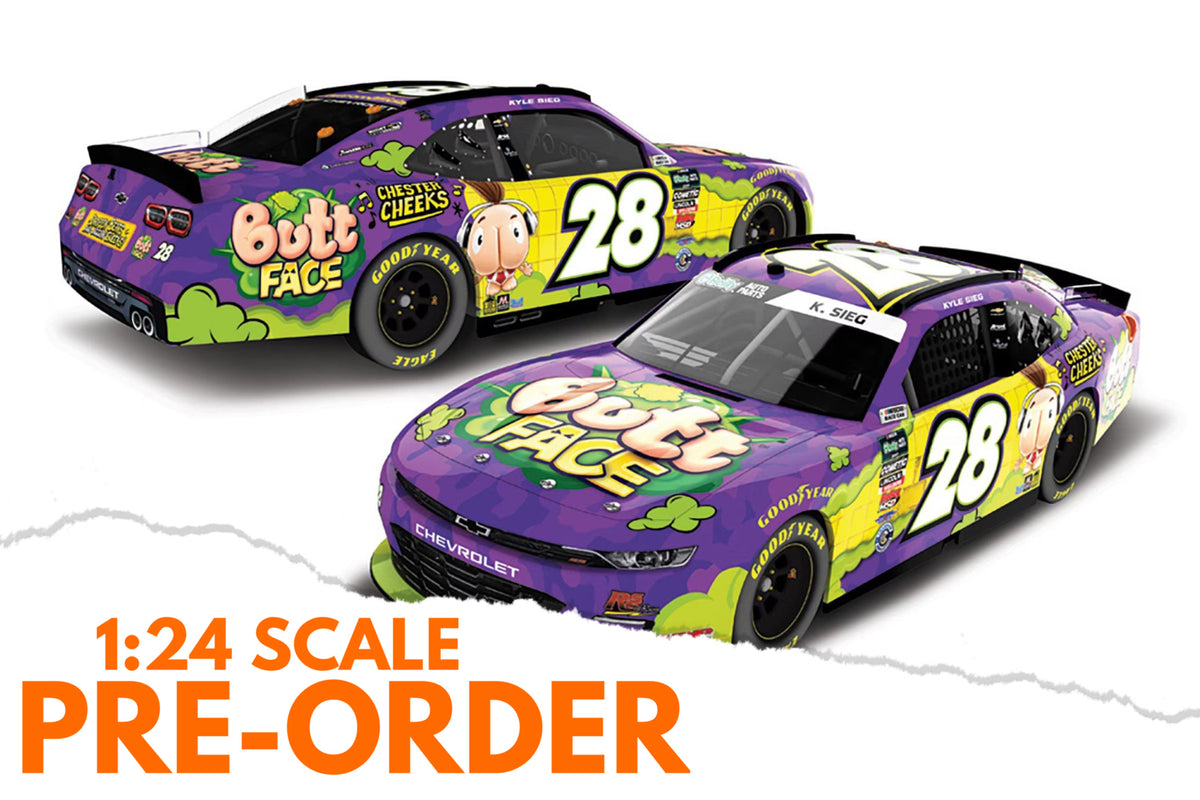 2026 Kyle Sieg 1:24 Butt Face NASCAR Diecast
