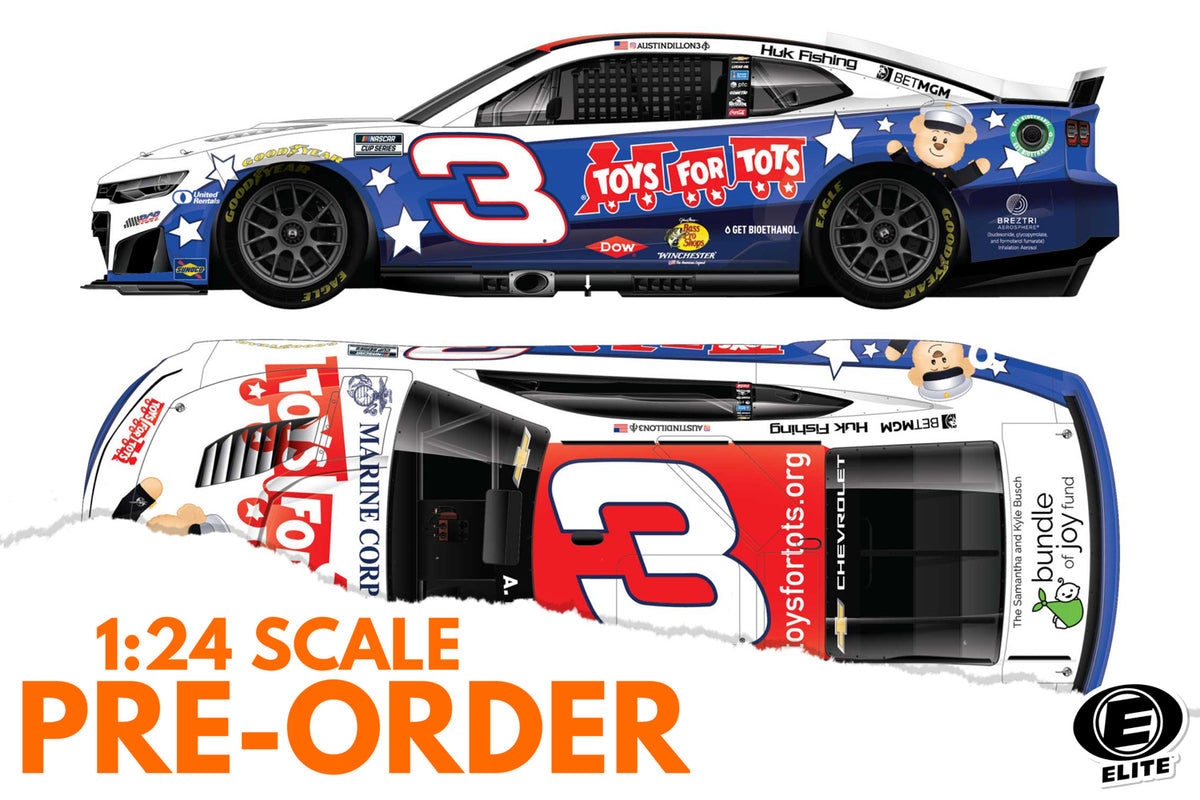 2026 Austin Dillon 1:24 Toys for Tots ELITE Diecast