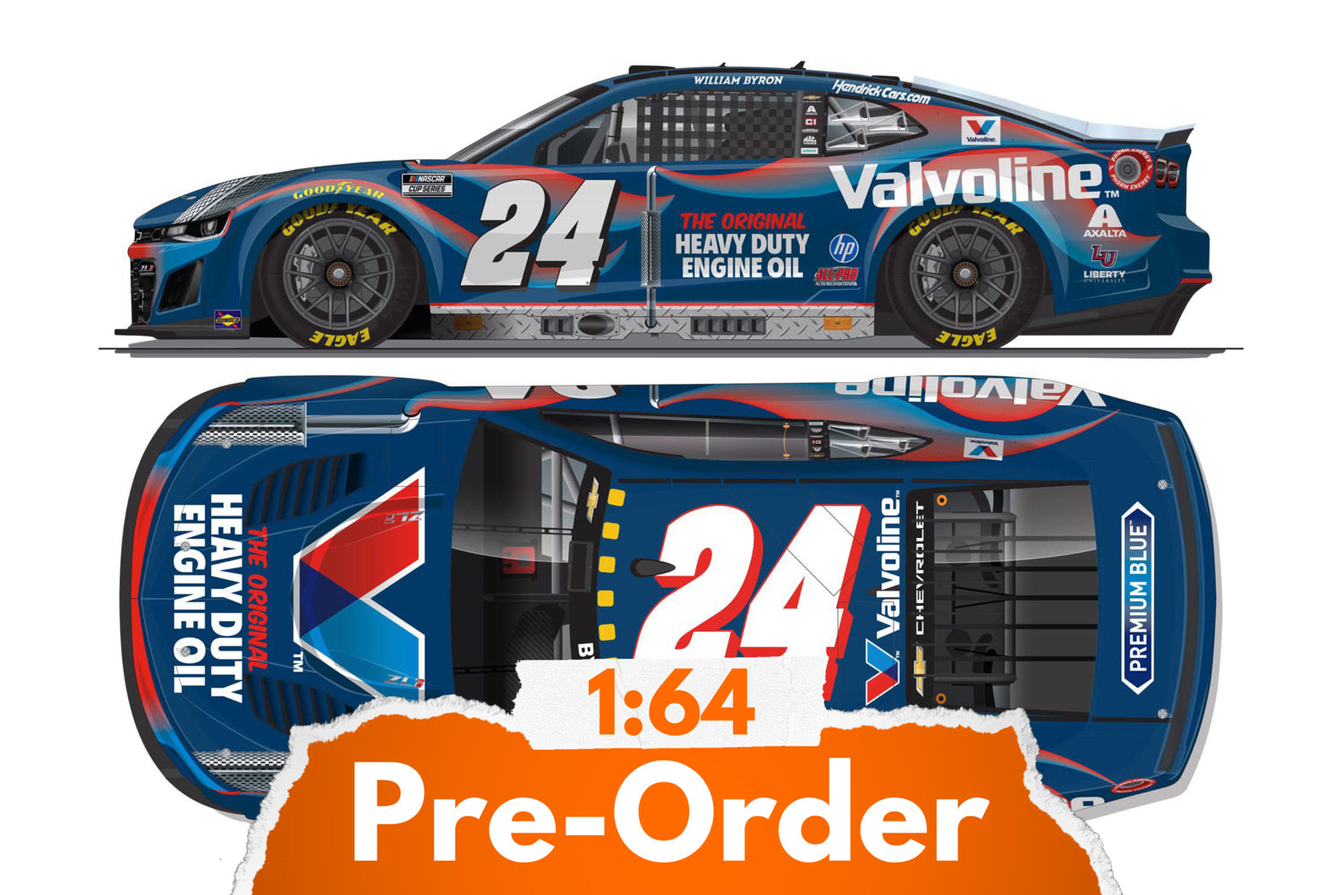 2026 William Byron 1:64 Valvoline Heavy Duty Diecast