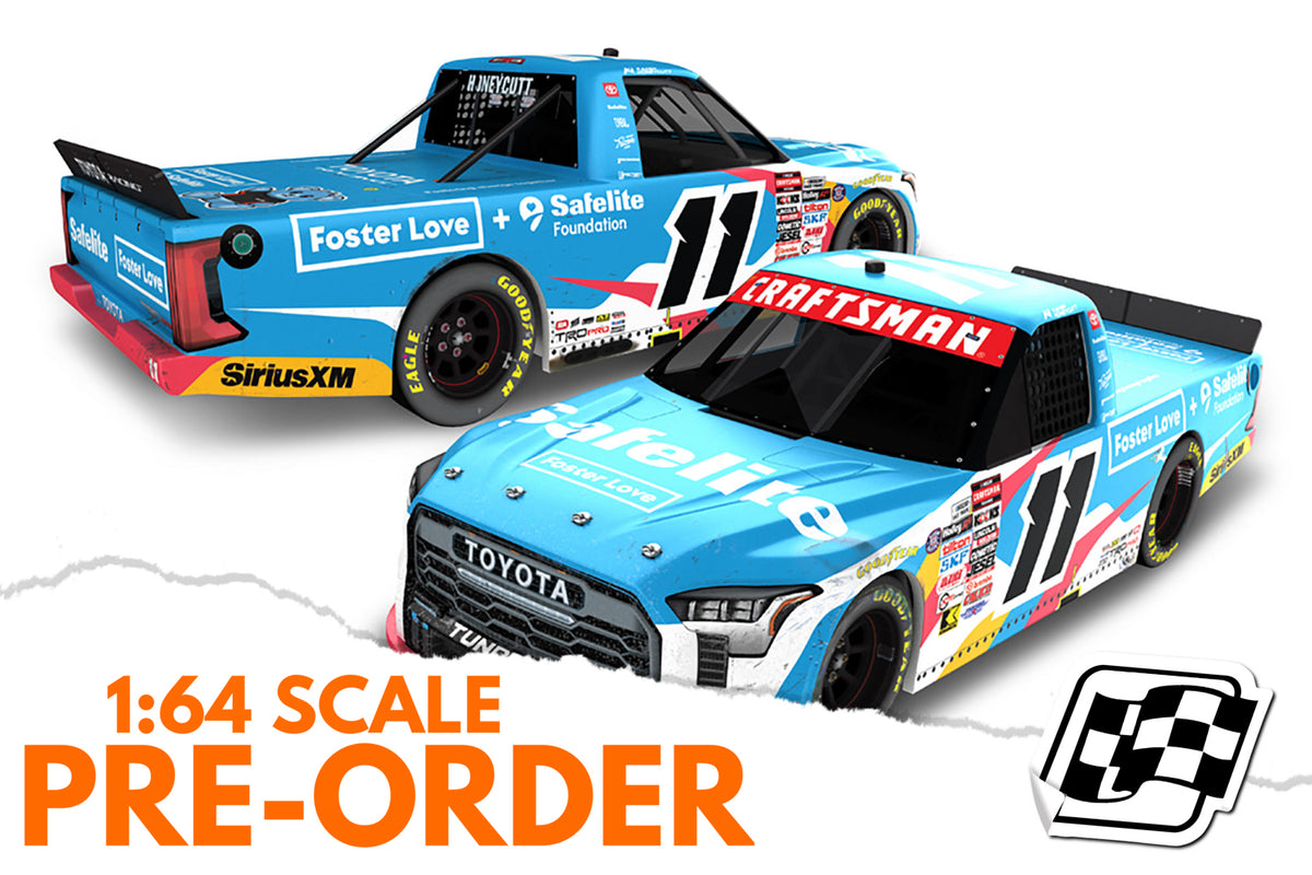 2026 Kaden Honeycutt 1:64 Safelite / Foster Love Watkins Glen Race Win Diecast