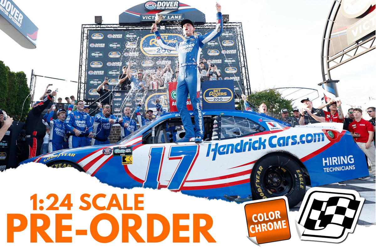 2026 Corey Day 1:24 Hendrickcars.com Dover Race Win COLOR CHROME Diecast