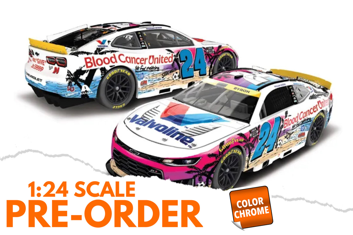 2026 William Byron 1:24 Valvoline Blood Cancer United COLOR CHROME Diecast
