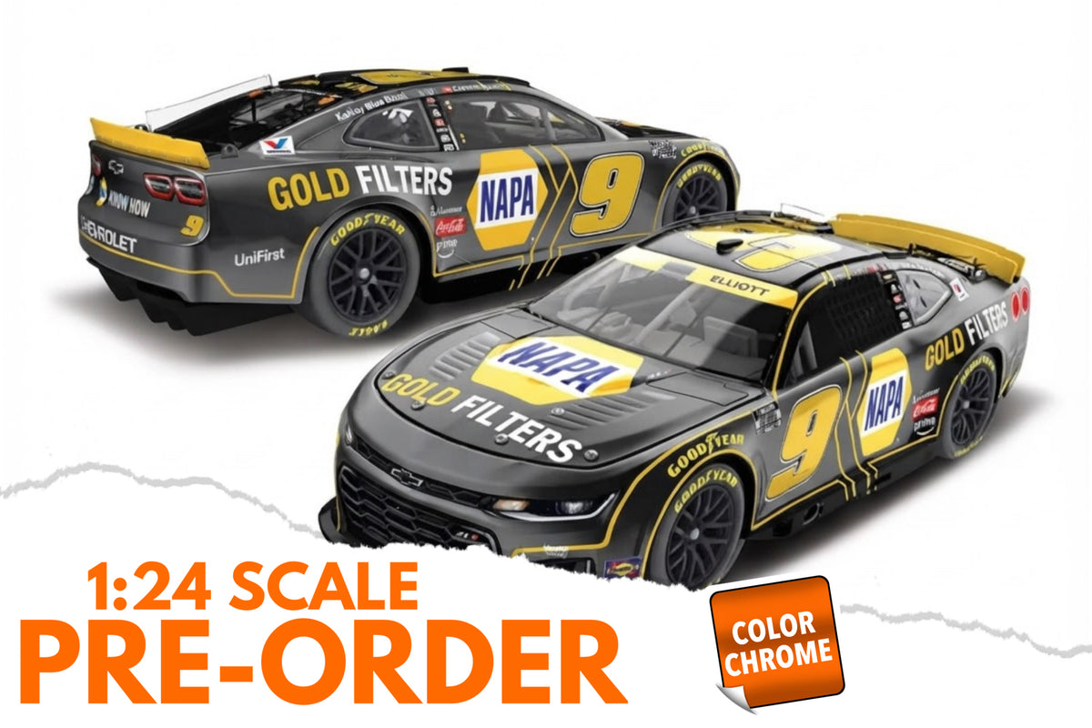 2026 Chase Elliott 1:24 NAPA Gold Filters COLOR CHROME NASCAR Diecast