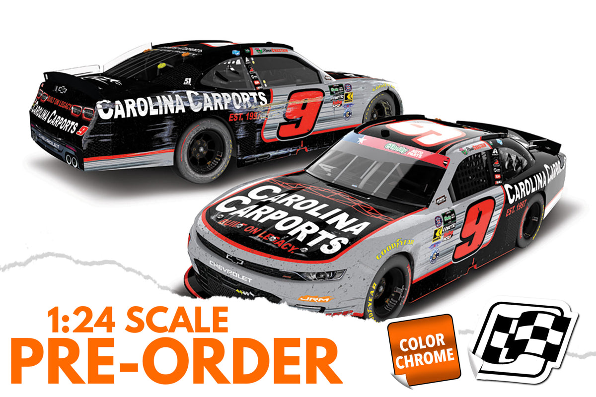 2026 Ross Chastain 1:24 Carolina Carports Charlotte Race Win COLOR CHROME Diecast