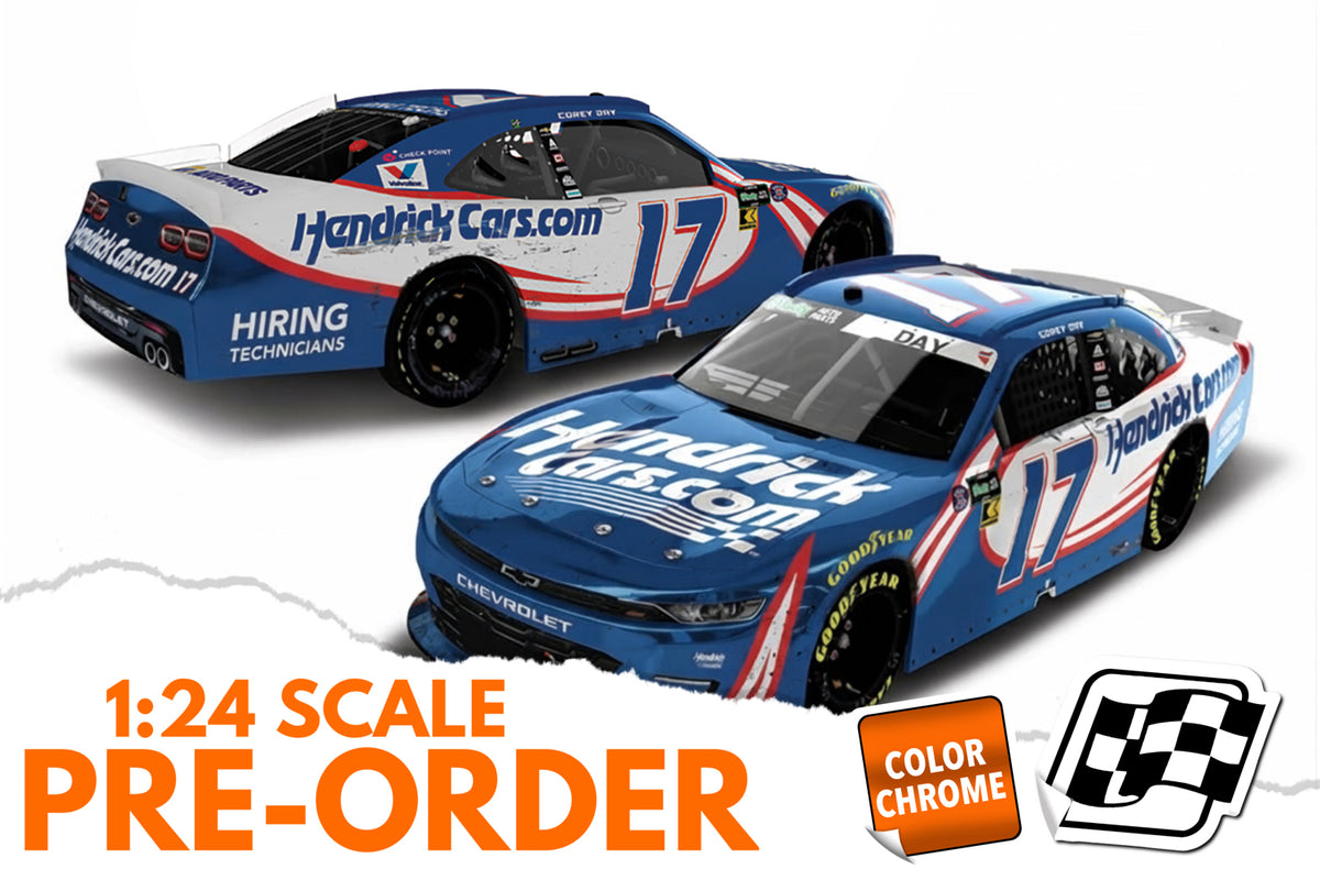 2026 Corey Day 1:24 Hendrickcars.com Dover Race Win COLOR CHROME Diecast