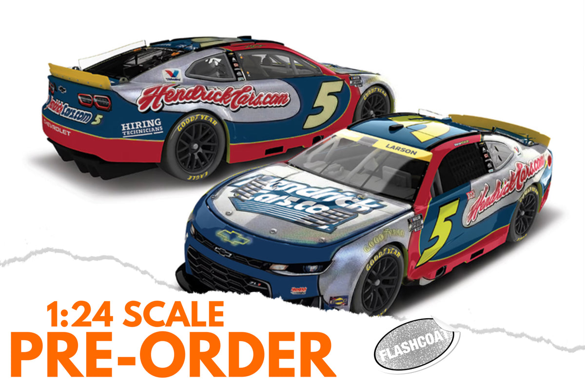 2026 Kyle Larson 1:24 HendrickCars.com Tribute FLASHCOAT SILVER Diecast