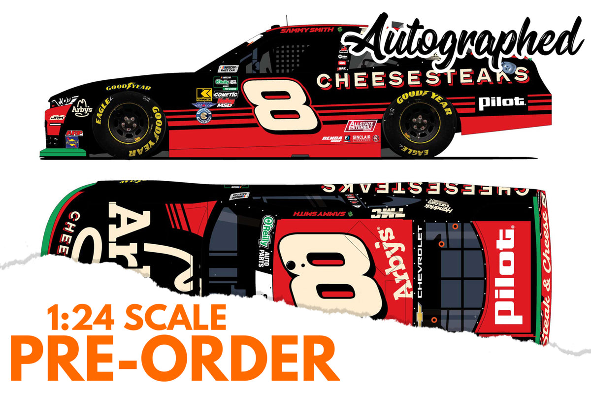2026 Sammy Smith 1:24 Arby's Cheesesteak AUTOGRAPHED NASCAR Diecast