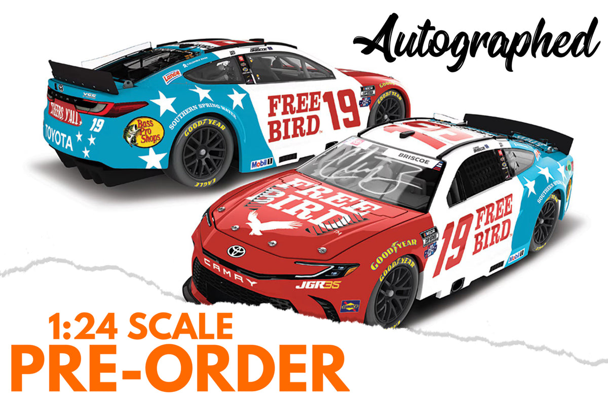 2026 Chase Briscoe 1:24 Free Bird Patriotic AUTOGRAPHED Diecast