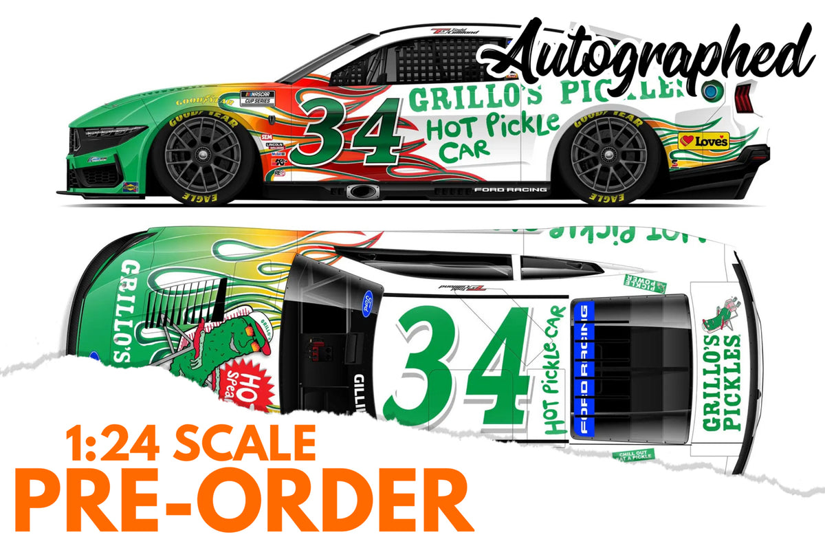 2026 Todd Gilliland 1:24 Grillo's Pickles Hot Spears AUTOGRAPHED Diecast