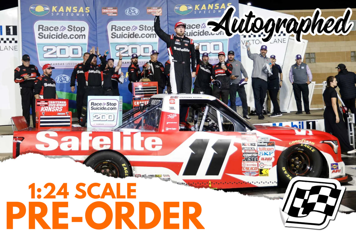 2026 Kaden Honeycutt 1:24 Safelite Kansas Race Win AUTOGRAPHED Diecast