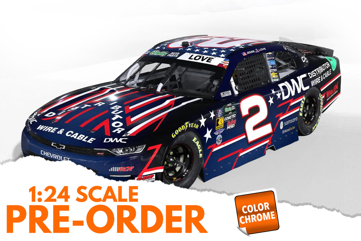 2026 Jesse Love 1:24 DWC COLOR CHROME NASCAR Diecast