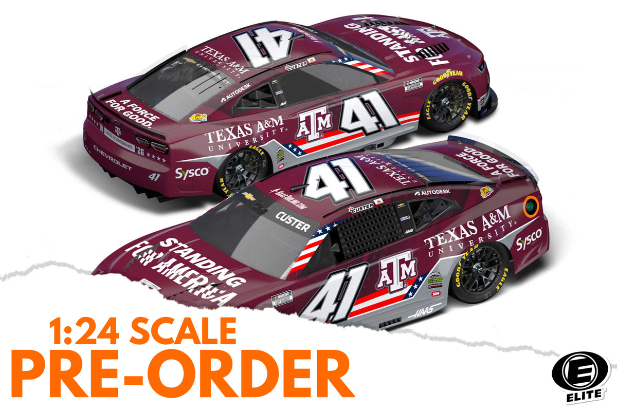 2026 Cole Custer 1:24 Texas A&M Standing For America ELITE NASCAR Diecast