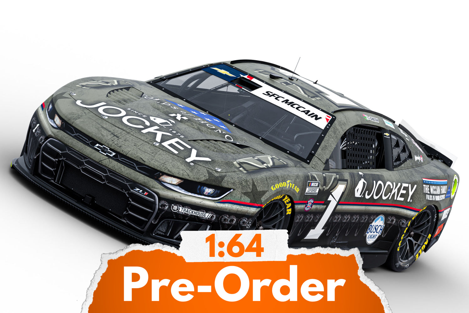 2026 Ross Chastain 1:64 Jockey Folds of Honor Diecast