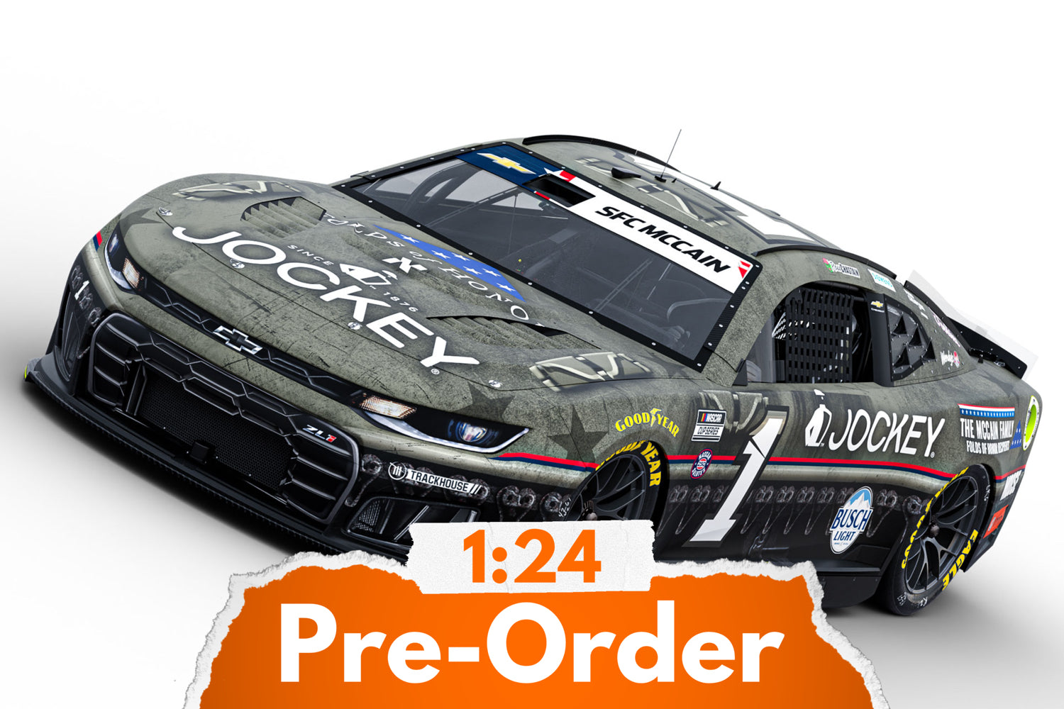 2026 Ross Chastain 1:24 Jockey Folds of Honor Diecast