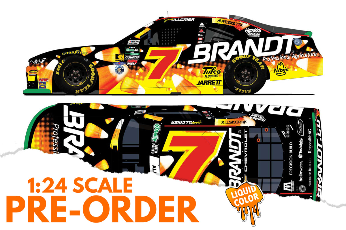 2026 Justin Allgaier 1:24 Brandt Halloween LIQUID COLOR NASCAR Diecast