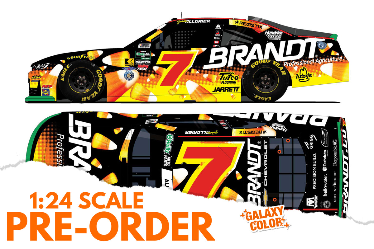 2026 Justin Allgaier 1:24 Brandt Halloween GALAXY COLOR NASCAR Diecast