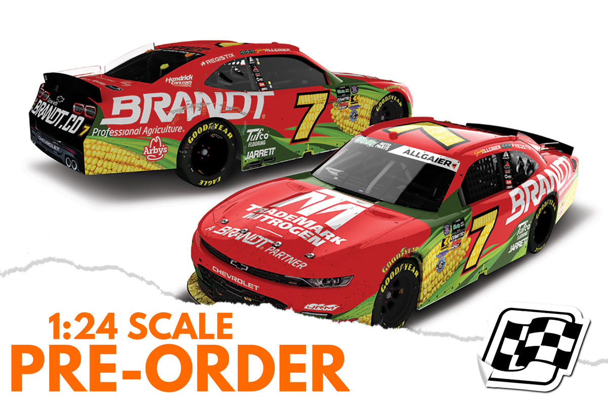 2026 Justin Allgaier 1:24 Brandt Nashville Race Win Diecast