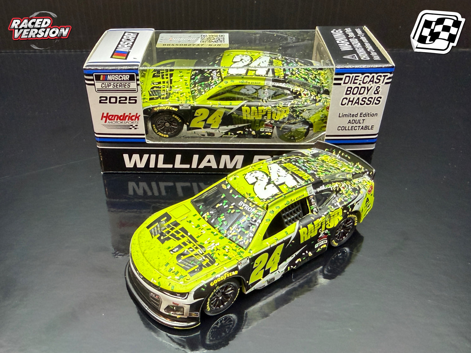 2025 William Byron 1:64 Raptor Iowa Race Win Diecast