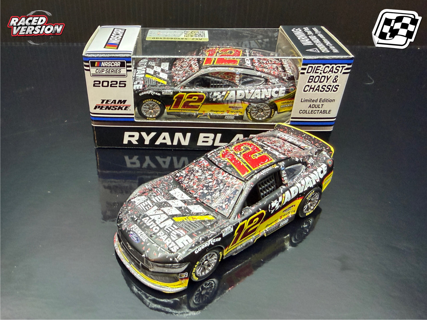 2025 Ryan Blaney 1:64 Advance Auto Parts Daytona Race Win Diecast