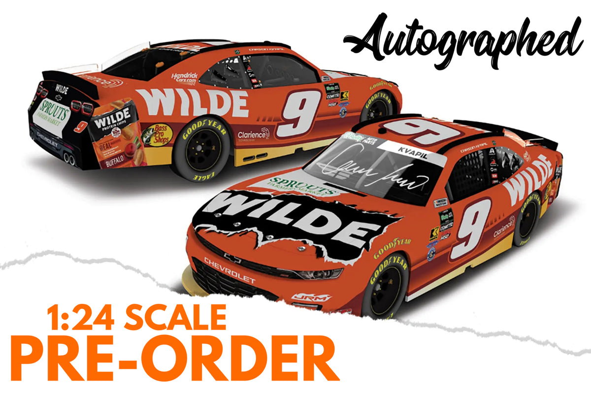 2026 Carson Kvapil 1:24 Wilde Buffalo AUTOGRAPHED NASCAR Diecast