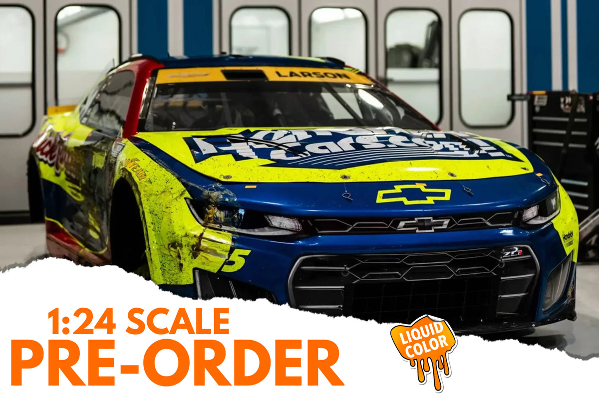 2026 Kyle Larson 1:24 HendrickCars.com Tribute Las Vegas RACED VERSION LIQUID COLOR Diecast