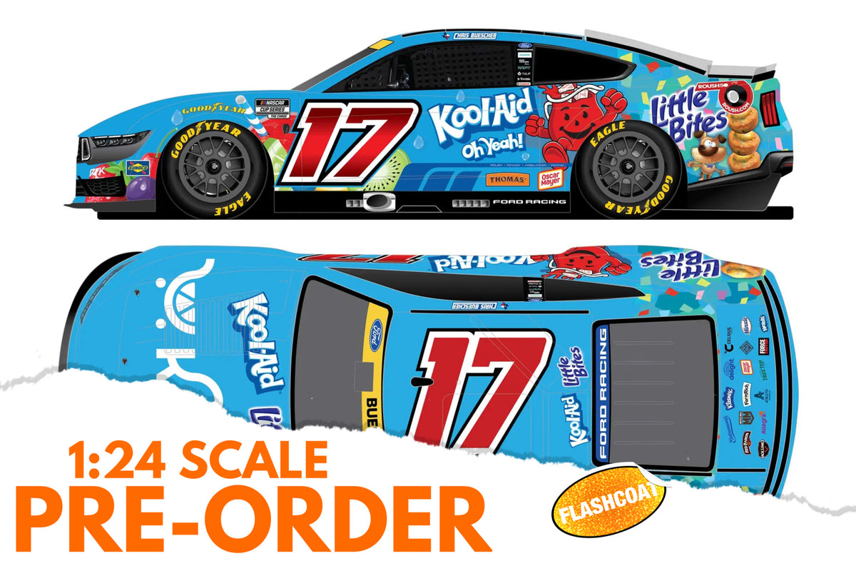 2026 Chris Buescher 1:24 Kroger / Kool-Aid / Little Bites FLASHCOAT COLOR Diecast