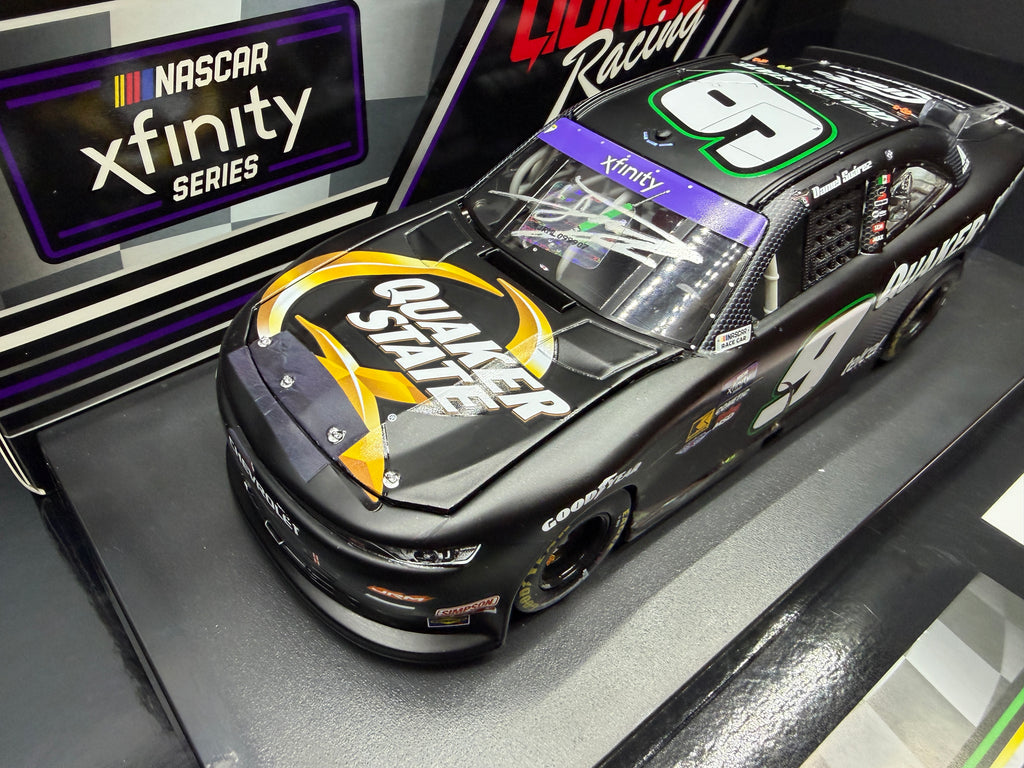 2025 Daniel Suarez 1:24 Quaker State Mexico City Race Win Diecast (Autographed)
