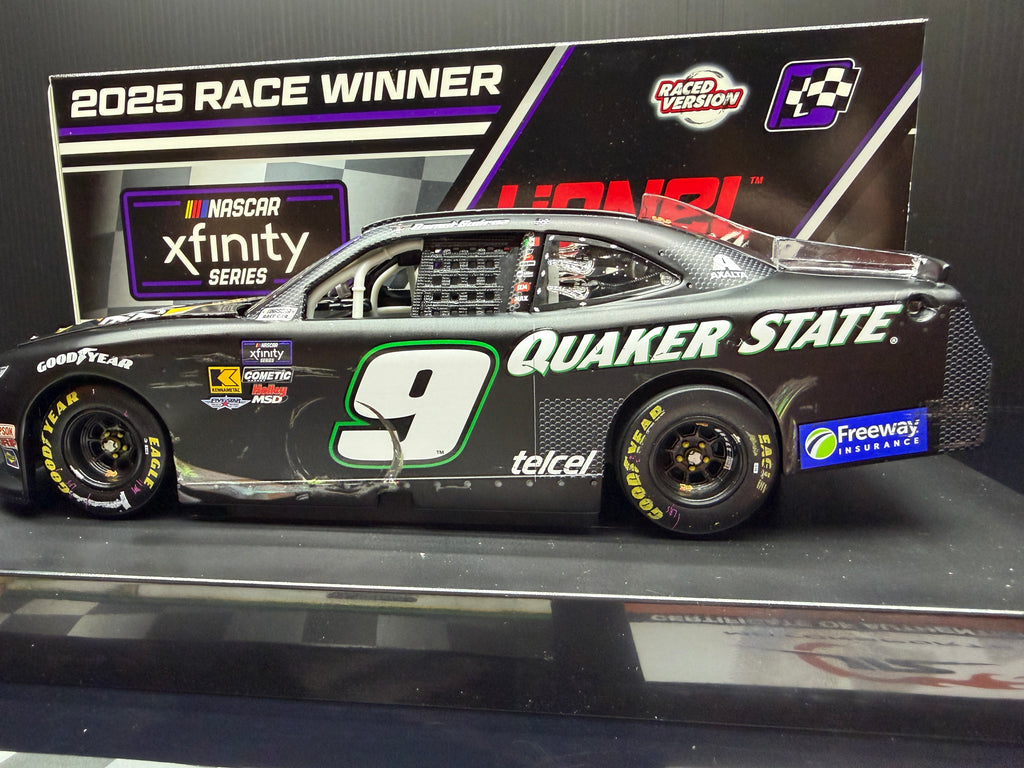 2025 Daniel Suarez 1:24 Quaker State Mexico City Race Win Diecast (Autographed)